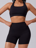 Cloud Soft Yoga Outfit, 2-Piece Tight Butt Lifting Workout Set