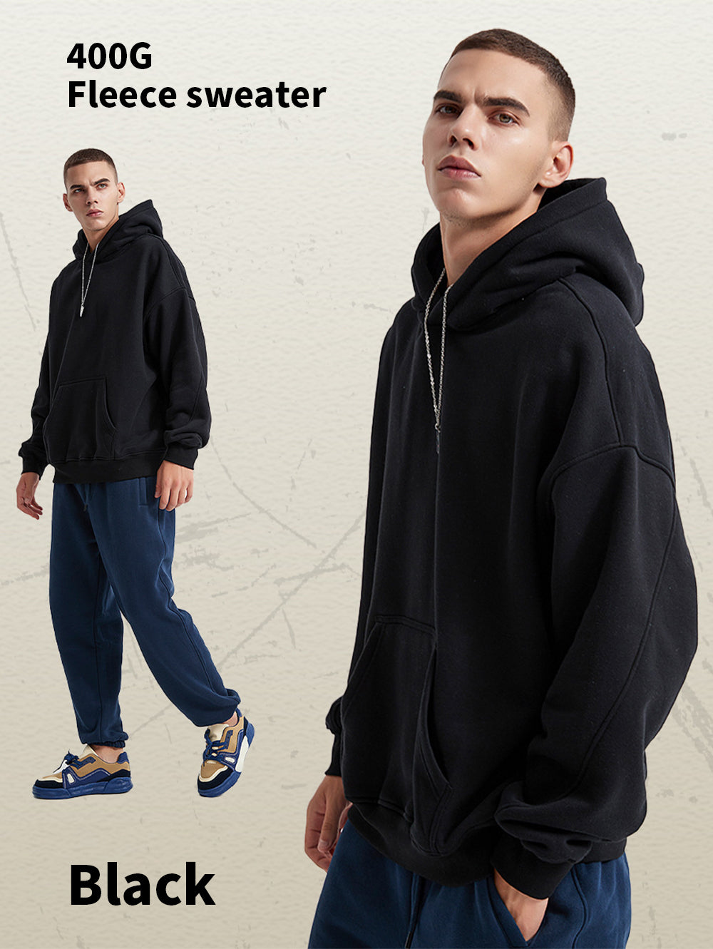 Fleece Lined Hoodie, Streetwear Brand