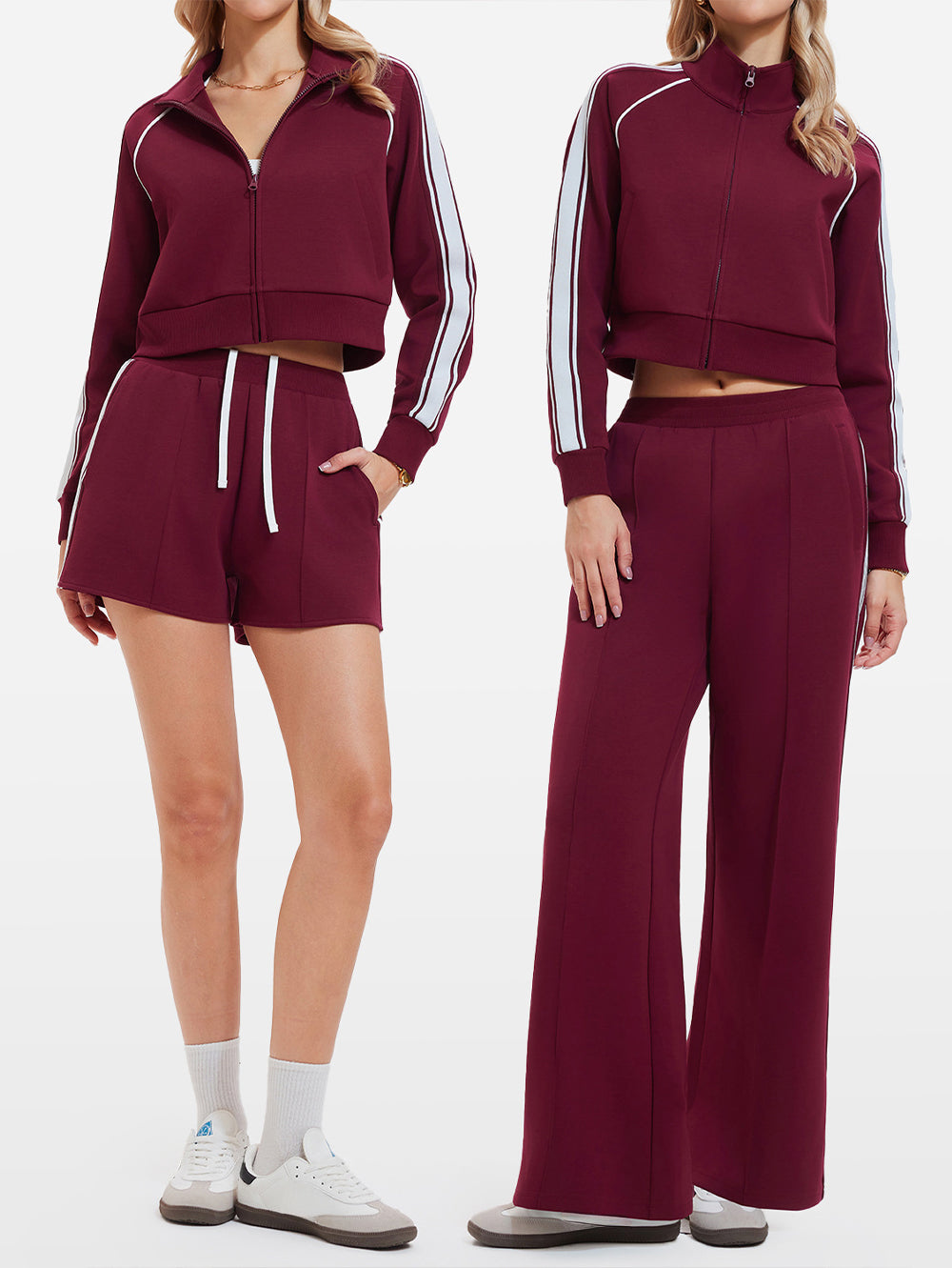 Loose Versatile Workout Set, Yoga Outfit for Hiking Cycling Outdoor Sports