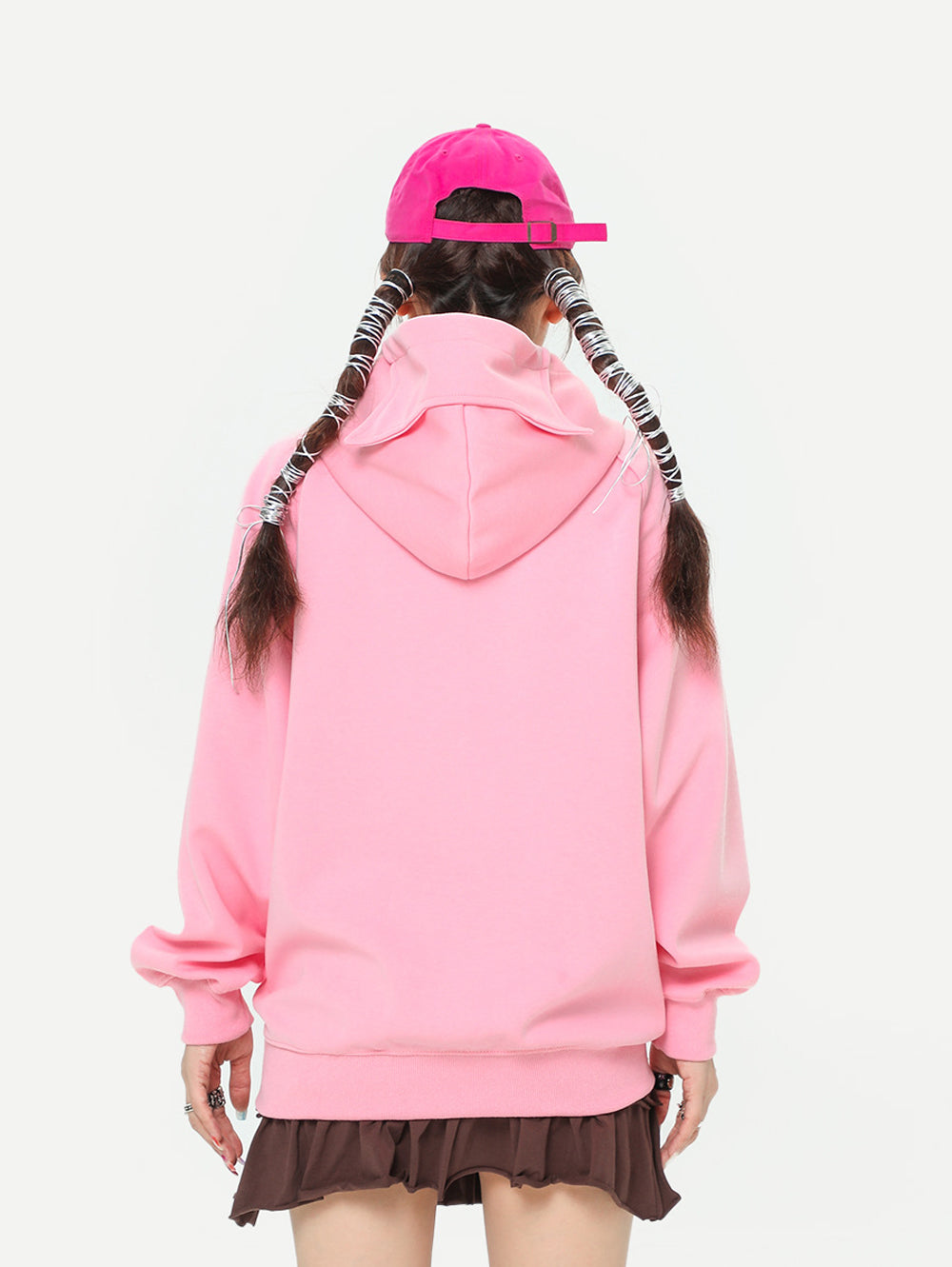 Sweet Girl Series Dopamine Cat Ear Hoodie