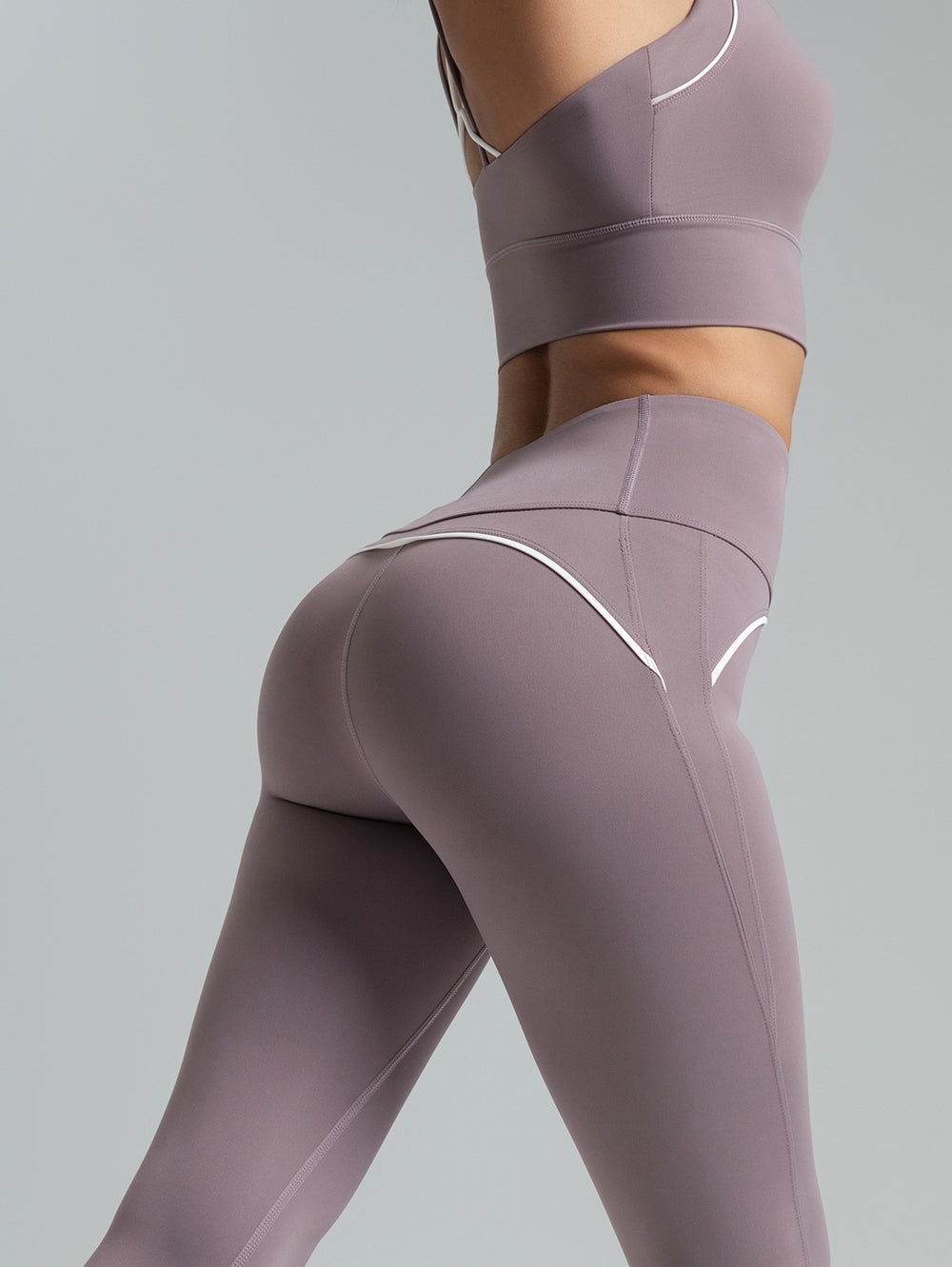 Slim Line Yoga Set, High-Intensity Workout Outfit, High Stretch Breathable Yoga Wear