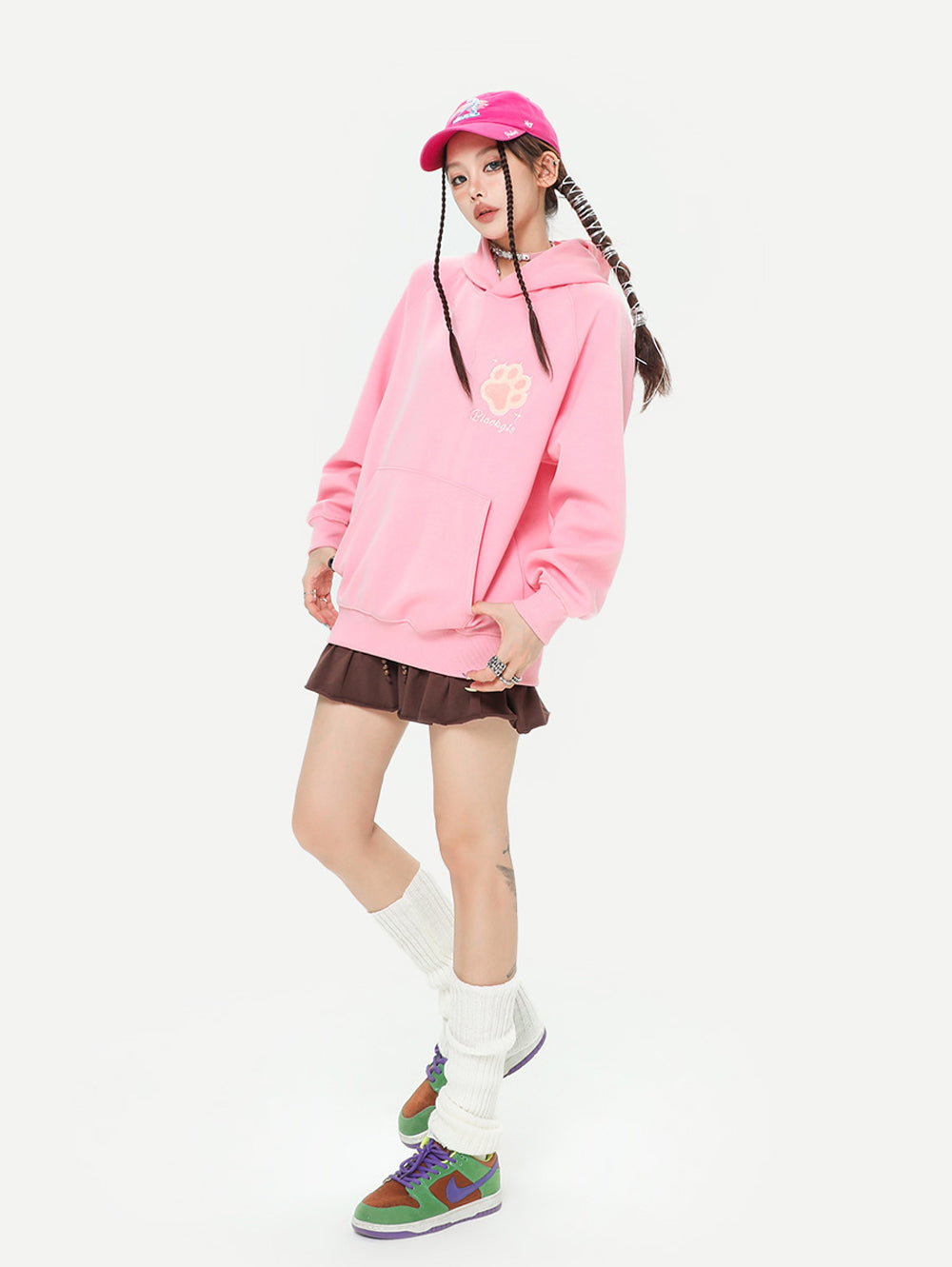 Sweet Girl Series Dopamine Cat Ear Hoodie