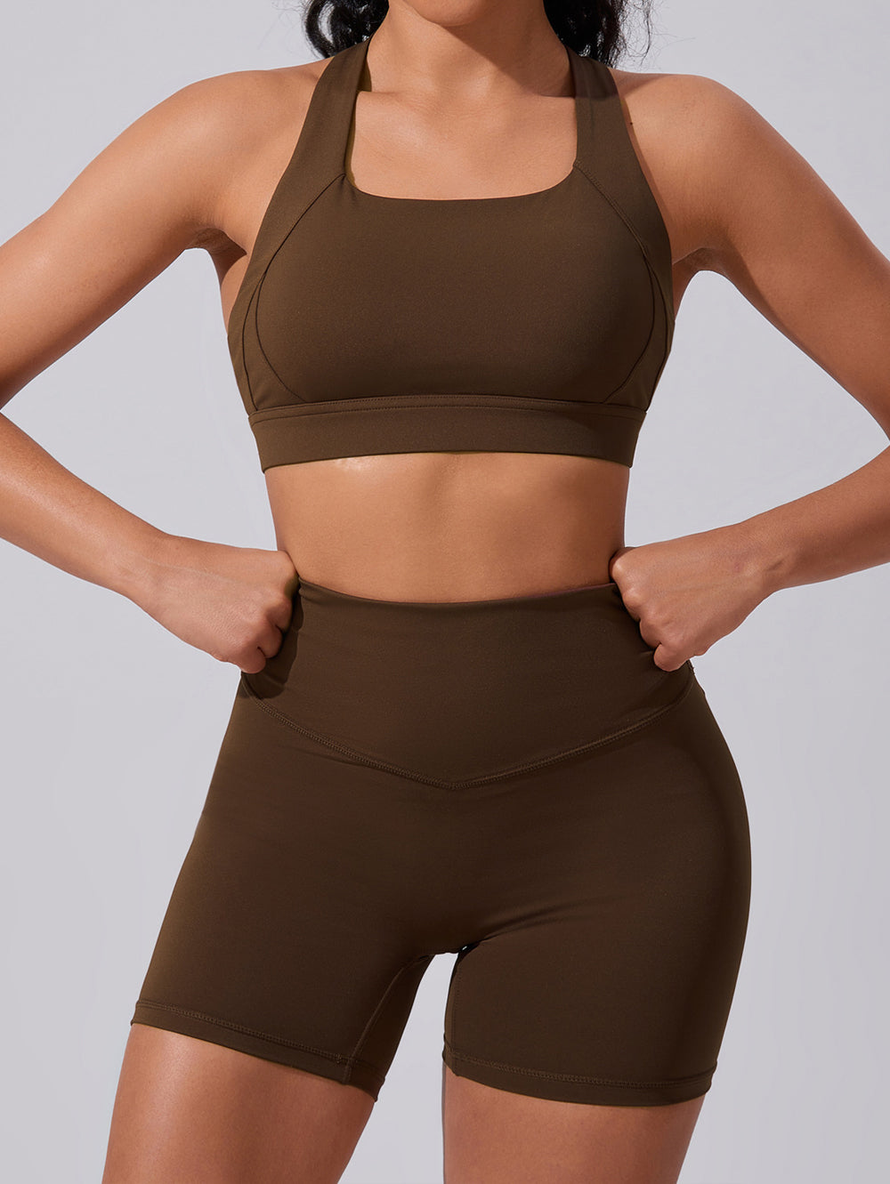 Women Cloud Soft 2 Piece Yoga Set, High Waist Butt Lifting Workout Outfit