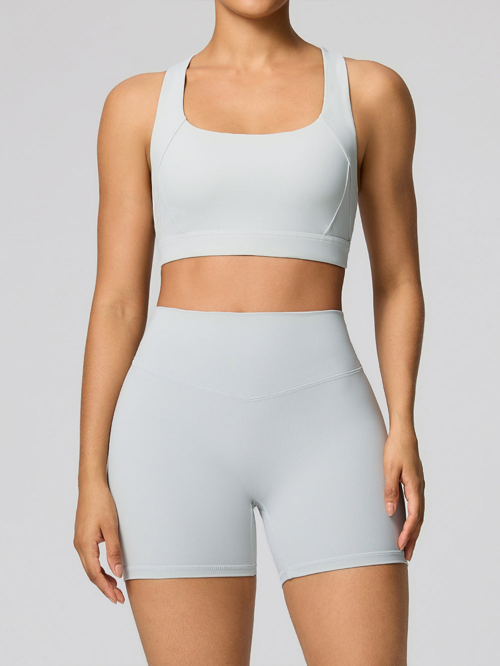 Women Cloud Soft 2 Piece Yoga Set, High Waist Butt Lifting Workout Outfit