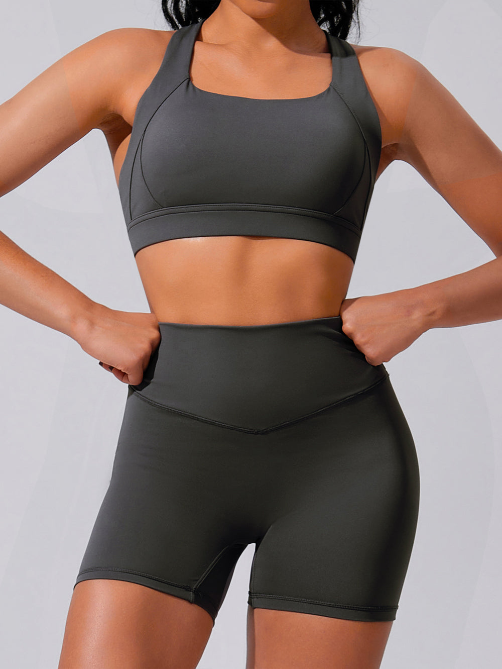 Women Cloud Soft 2 Piece Yoga Set, High Waist Butt Lifting Workout Outfit