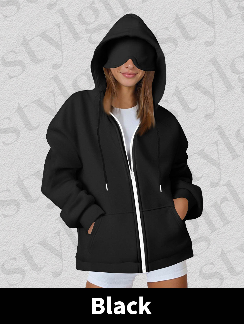 New Hoodie with Built-in Eye Mask