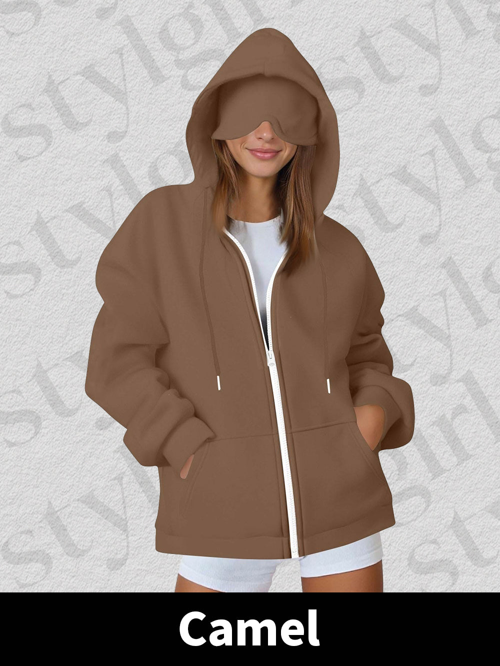 New Hoodie with Built-in Eye Mask