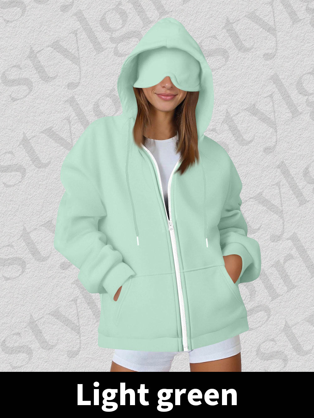 New Hoodie with Built-in Eye Mask