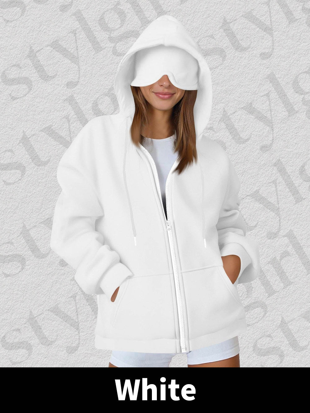 New Hoodie with Built-in Eye Mask