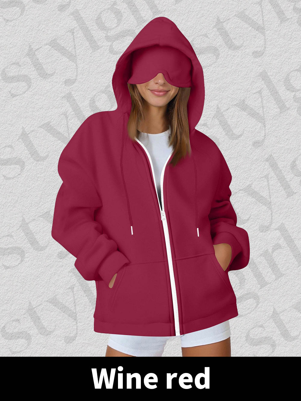 New Hoodie with Built-in Eye Mask